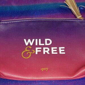 Wild & Free Purple/Magenta Ipsy Makeup Bag